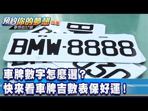 幸運車牌數字